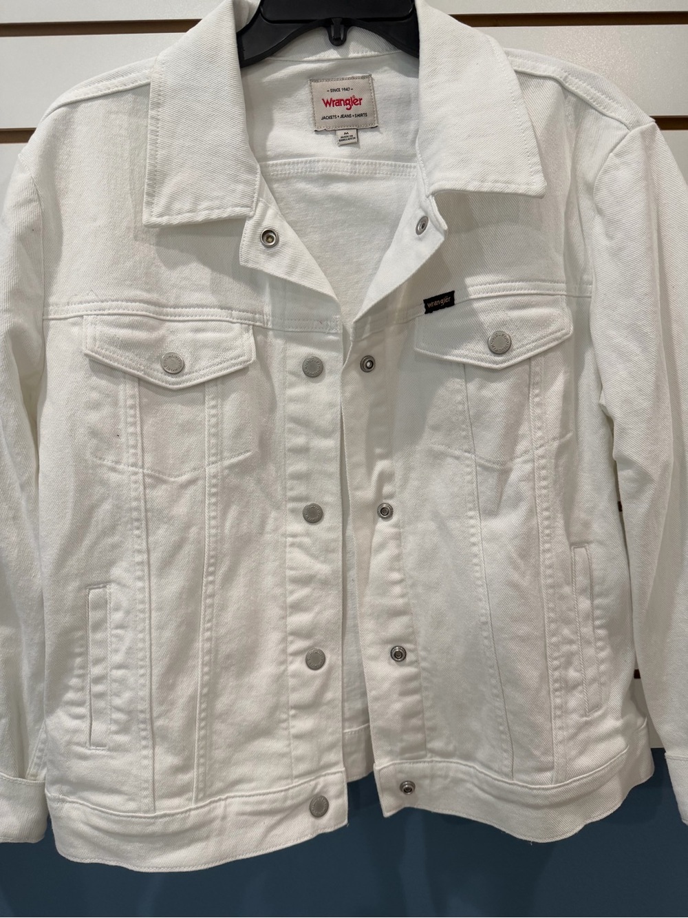 Wrangler Women's White Denim Trucker Jacket